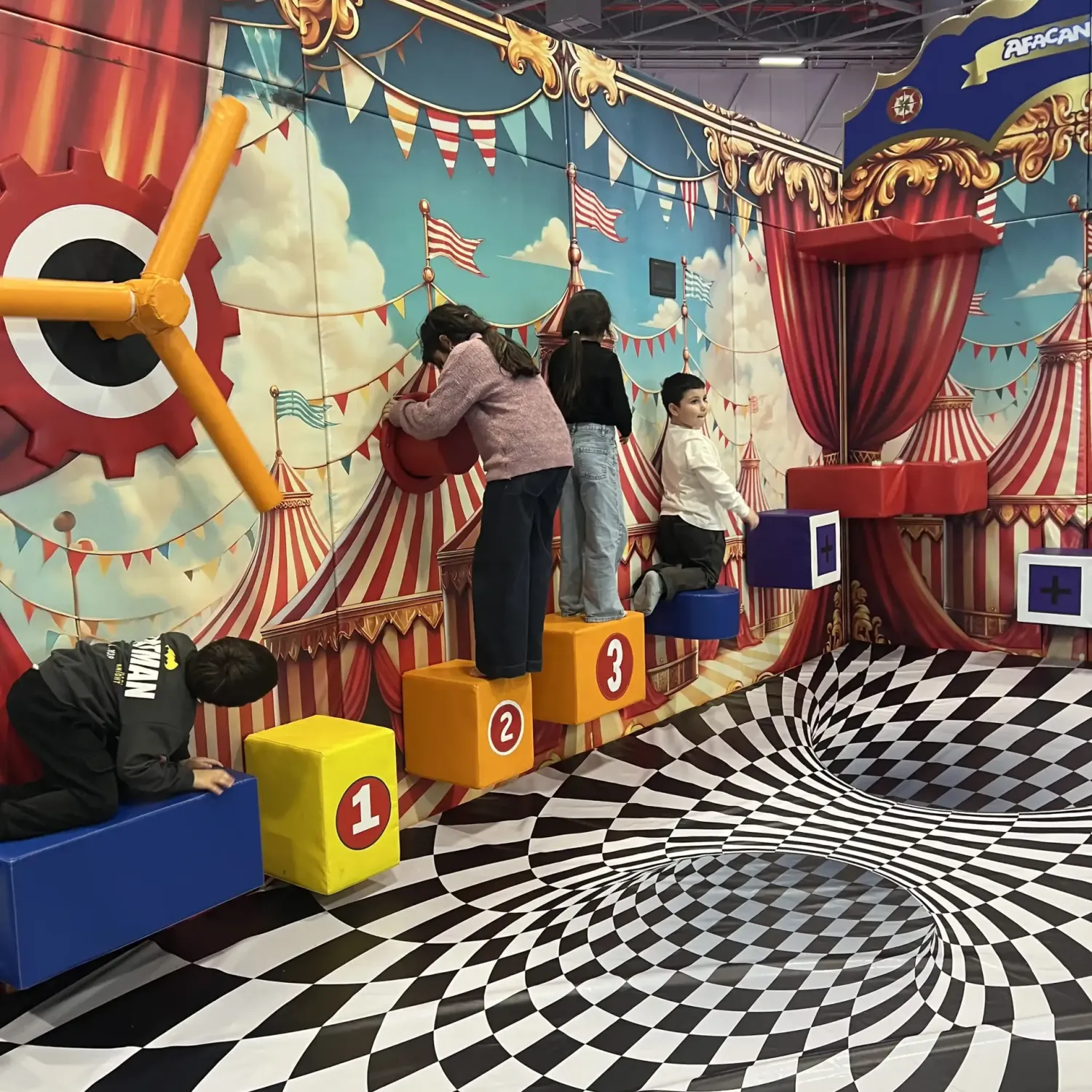 çocuk eğlence merkezleri için ninja parkuru oyun alanı